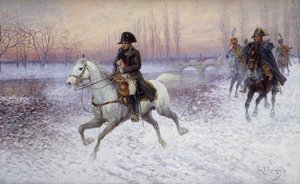 Süvari Birliğinin Başında Napolyon,