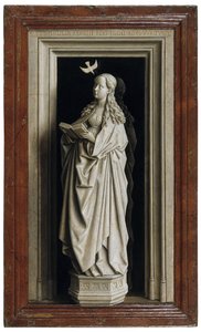 Müjde İki Parçası, sağ panel, 1434-1435 by Jan van Eyck