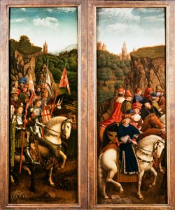 Ghent Altarpiece. Mistik Kuzu Tapınması: Sadece Hakimler ve İsa