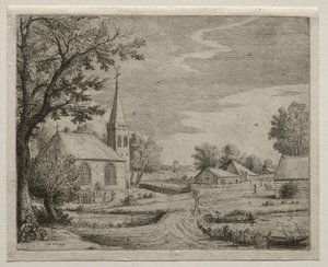 Köy Kilisesi by Jan van Goyen