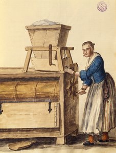 Un civatalama (kalem ve mürekkep ve kağıt üzerine sulu boya) by Jan van Grevenbroeck