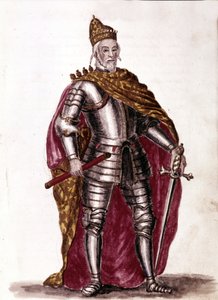Doge Sebastiano Venier (1577 - 1578). Jan van Grevenbroeck (veya Giovanni Grevembroch (Grevenbroch) (1731-1807) tarafından yazılan “Veniyalıların Gümrükleri” adlı el yazmasından suluboya çizimi ve mürekkep by Jan van Grevenbroeck