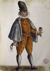 Genç Venedik, Jan van Grevenbroek veya Giovanni Grevenbroich (1731-1807), İtalya tarafından 18. yüzyılda özenle toplanmış ve boyanmış hemen hemen her yaştan Venedik giysilerinden suluboya by Jan van Grevenbroeck