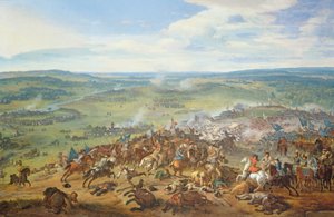 The Battle at Blenheim, near Hochstadt (Bavaria), 1704 