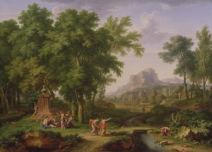 Flora Büstü ile Arcadian Manzarası, 1724-25 (68872