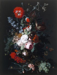 Çiçeklerin ve Meyvenin Natürmortu, c.1715 by Jan van Huysum