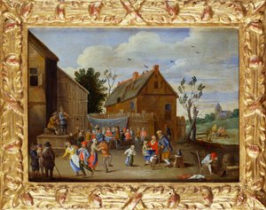 Hanın Avlusunda Düğün Ziyafeti by Jan van Kessel