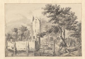 Amstel'deki Kostverloren Malikanesi'nin görünümü by Jan van Kessel