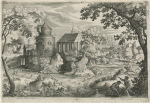 Şapelde geyik avı by Jan van Londerseel