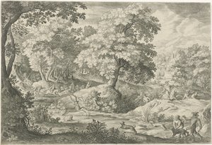 Bir bataklıkta geyik avı by Jan van Londerseel