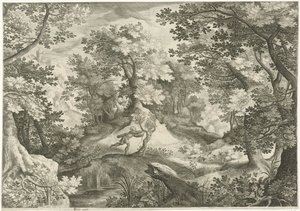 Apollo ve Daphne ile manzara