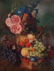 Çiçek ve Meyve Süs Vazo, c1798, 1938 by Jan van Os