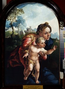 Bakire ve Çocuk (Bakire ve Çocuk). Jan Van Scorel