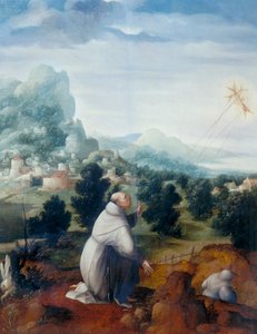 St. Francis of Assisi stigmata alırken