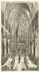 Lijkdienst voor Filips IV te Brussel, 1665 Yanan şapel ve Philippe IIIe roy des Espaignes