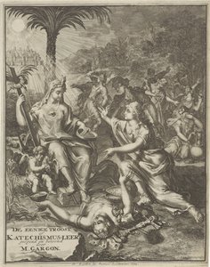 Başlık sayfası: M. Gargon, The tek teselli, 1713 by Jan van Vianen