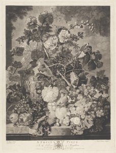 Richard Earlom tarafından oyulmuş bir Meyve Parçası, 1781 by Jan van after Huysum