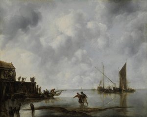 Sakin Bir Balıkçı Tekneleri, 1651.