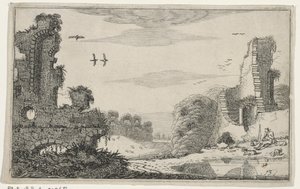 Herder bij een ruïne Harabeler (dizi adı) (dizi adı) by Jan van de Velde (II)