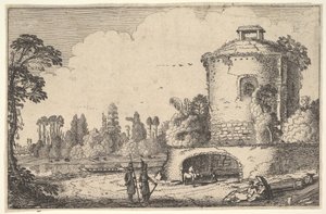 Yuvarlak Kule ile Manzara, yaklaşık. 1616.