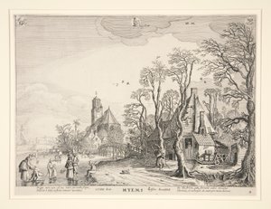 Dört mevsimlik bir diziden kış by Jan van de Velde II