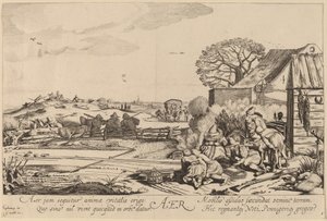 Hava by Jan van de Velde II after Willem Buytewech