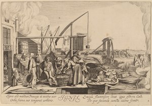 Ateş by Jan van de Velde II after Willem Buytewech