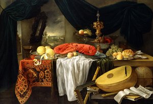 Istakoz, Limon ve Ud ile Natürmort, 1645