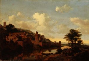 Nehrin Üzerinde Müstahkem Bir Kasaba (panel)
