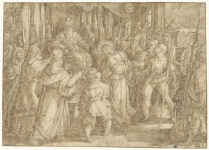 Pilatus'tan önce İsa by Jan van der Straet