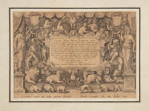 "Tıp ailesinin başarısı ve zaferi" setinin özel sayfası by Jan van der Straet, called Stradanus