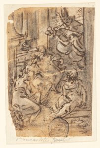 Bir Kompozisyon Çalışması by Jan van der Straet, called Stradanus