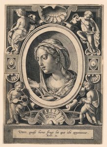 Temperance, "VII Virtutim...Hayaller"in 7. levhası by Jan van der Straet, called Stradanus