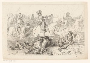Nieuwpoort Savaşı by Jan van der Veen (prentmaker)