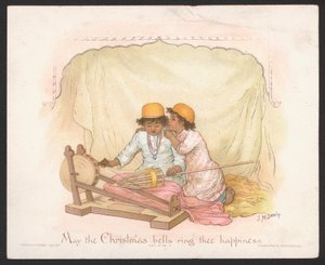 Noel kartı (chromolitho)