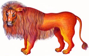 Aslan Aslan, 1996, (mürekkep ve guaj)