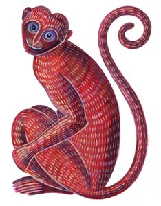 Maymun, 1996, (mürekkep ve guaj) by Jane Tattersfield