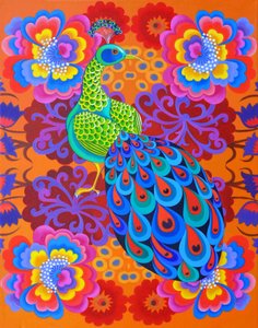 Çiçekli tavus kuşu, 2015, by Jane Tattersfield