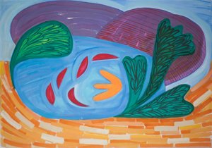 Loch Ardnamuchan, 2015 (sulu boya ve guaj) by Janet McKenzie