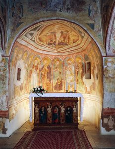 Hrastovlje müstahkem kilise, Trinity Kilisesi, Havariler (1490), Janez Iz Kastva, Slovenya tarafından fresklerden detay