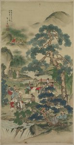 Bahçedeki Çinli Bilgeler by Japan, Meiji period