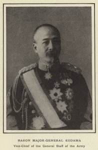 Baron Tümgeneral Kodama, Ordu Genelkurmay Başkan Yardımcısı by Japanese Photographer