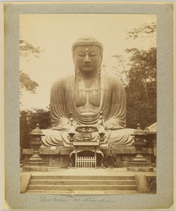 Daibutsu at Kamakura, Japan (b/w photo) by Japanese Photographer