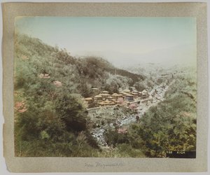 Kiga, Miyanoshita yakınlarında, Kanagawa Eyaleti, Japonya (el ile boyanmış s/b fotoğraf) by Japanese Photographer