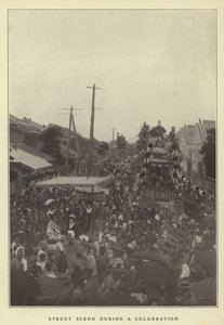 Bir kutlama sırasında sokak sahnesi by Japanese Photographer