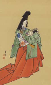 Kamakura Hükümeti Çağında Bir Shirabyoshi (chromolitho) by Japanese School
