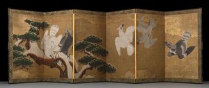 kartallar ve çam ağacı by Japanese School