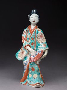 Dans Eden Kadın Figürü, Japon, muhtemelen 17. yüzyıl (emaye sırlı toprak kap)