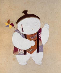 Gosho Ningyo (Saray Bebeği: Erkek), 19. yüzyıl sonu
yüzyıl (ipek üzerine renkli) by Japanese School