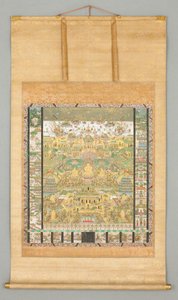 Tefekkür Sutrası İllüstrasyonu
(Taima Mandara) by Japanese School